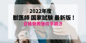 【最新2022年度版(2023年実施)】すぐわかる！獣医師国家試験合格発表後の免許証受け取りまでの流れ【第74回】